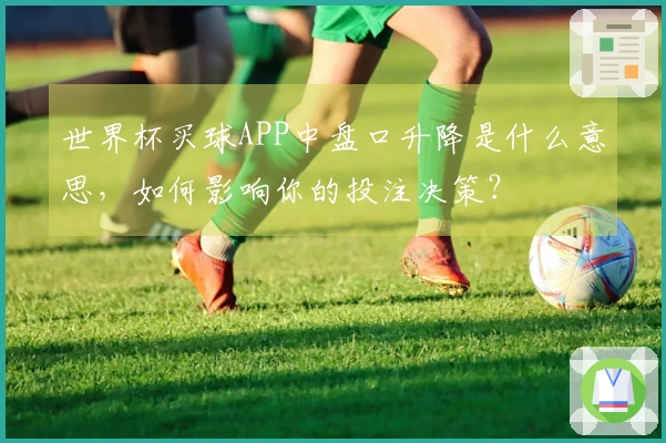 世界杯买球APP中盘口升降是什么意思，如何影响你的投注决策？